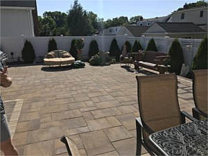 cambridge sahara chestnut smooth ledgestone patio albertson pavers sandstone double border